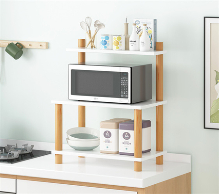 Συγκεντρωμένα Countertop ράφια 3 αποθήκευσης ραφιών μικροκυμάτων κουζινών σειρά