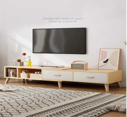 Με δυνατότητα επέκτασης καπλαμάδων TV κονσολών κονσόλα 3 μέσων γραφείου μακριά απλό ύφος συρταριών