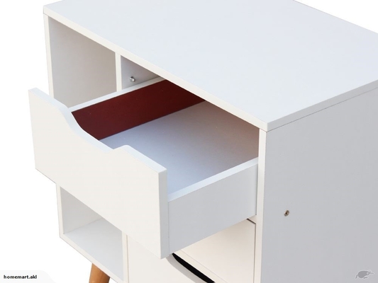 Κρεβατοκάμαρα MDF Nightstand 28 ίντσας ξύλινα έπιπλα γραφείου πλευρών