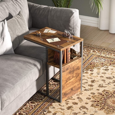 Ξύλινοι Γ δευτερεύοντες Nightstand συνήθειας αντιστρέψιμοι πίνακες χάλυβα για το καθιστικό